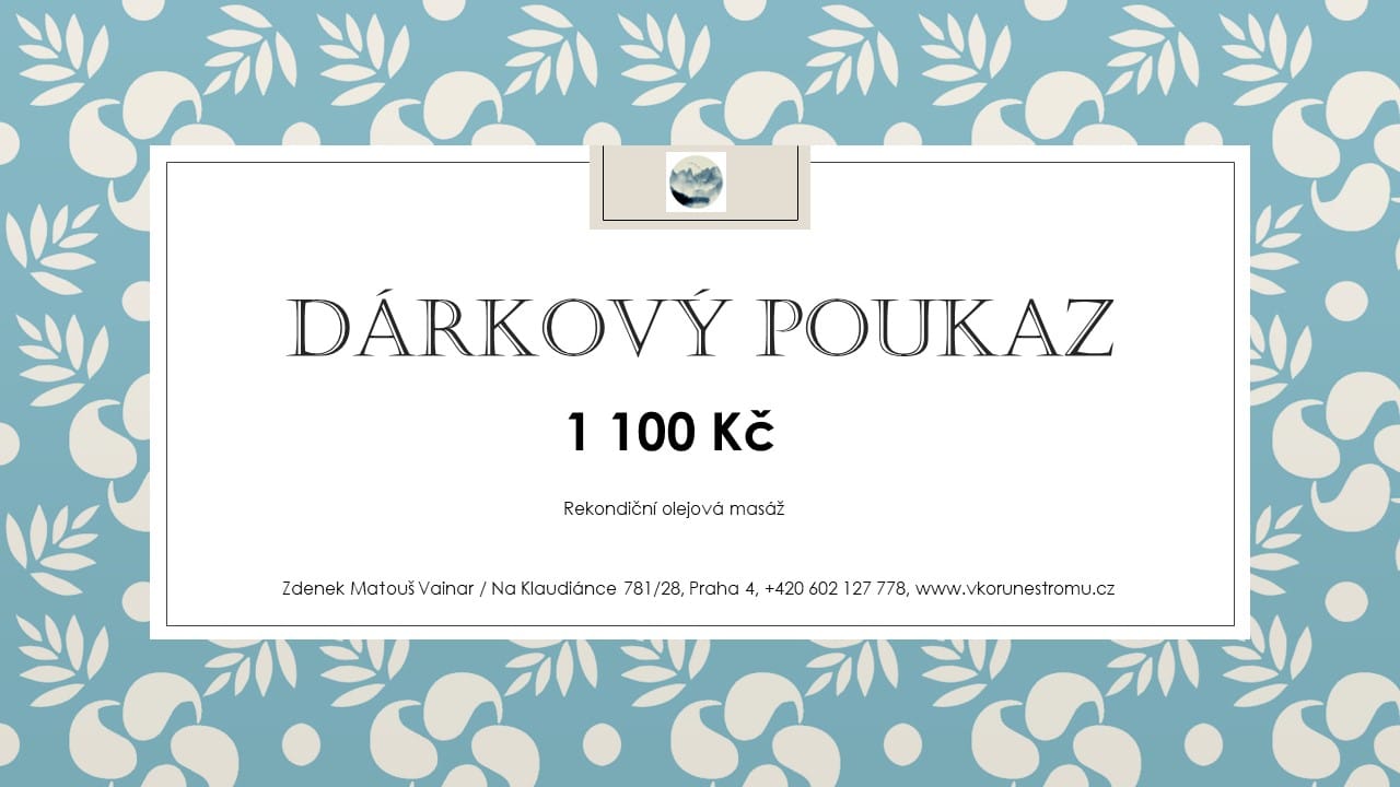 Dárkový poukaz Osobní konzultace 2500